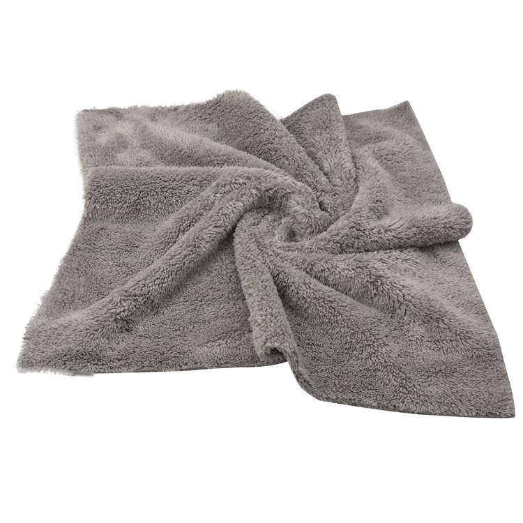 High absorption edgeless plush laser cut cleaning cloth microfiber coral fleece towel
