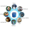 9L foldable water pail collapsible portable bucket