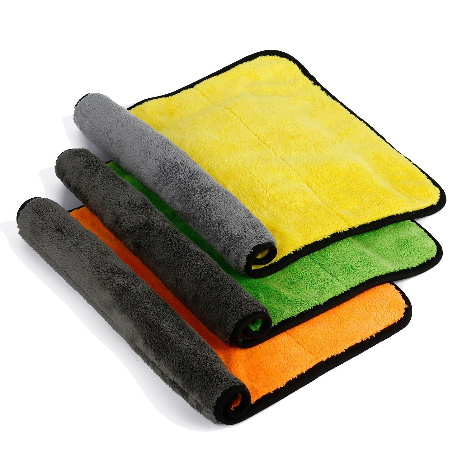 Good service high microfiber cleaning cloth thick dual sided plush streak free microfiber cloth