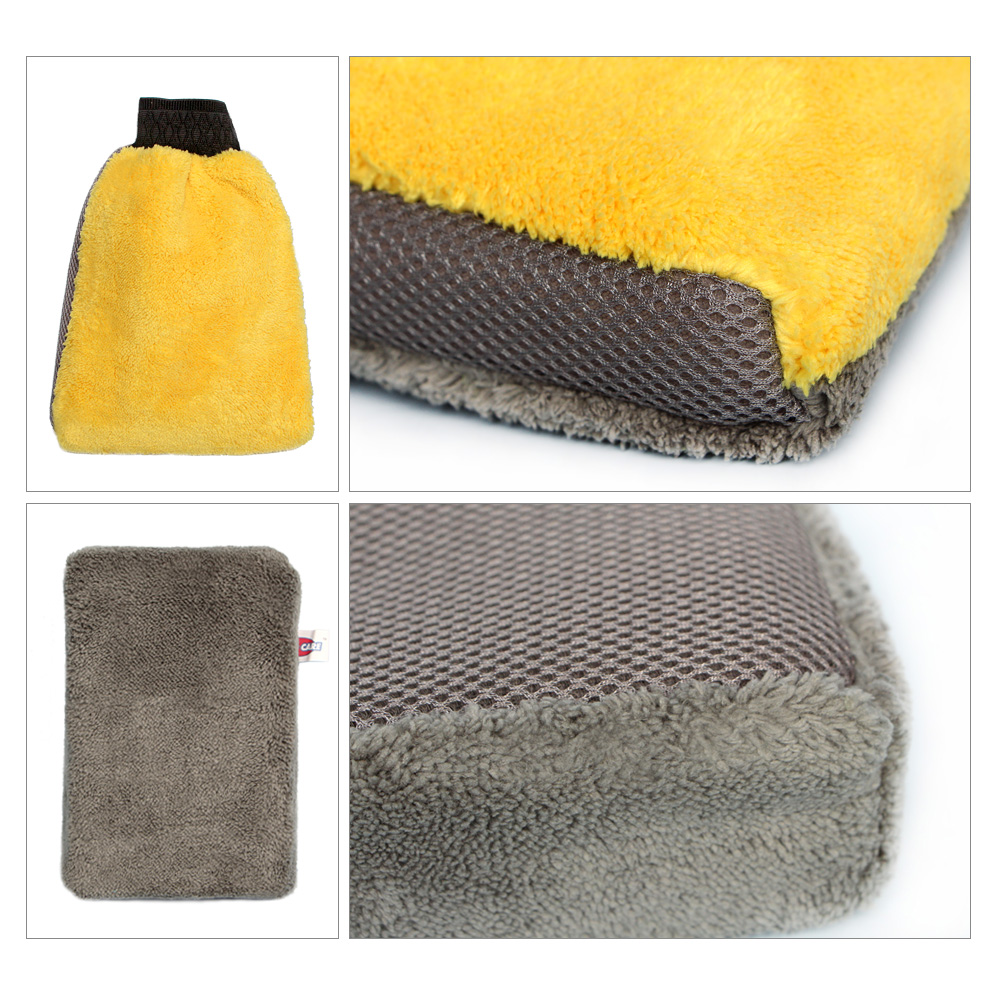 car microfiber mitt sponge applicator pad wash kit care cleaning set