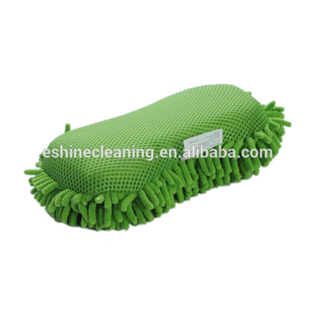 Microfiber Car Wash Sponge Pad with Mesh