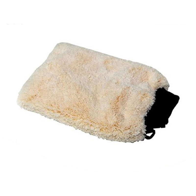 Super Soft Large Double Face Sheepskin Wash Mitt 100% Natural Wool Wash Mitt