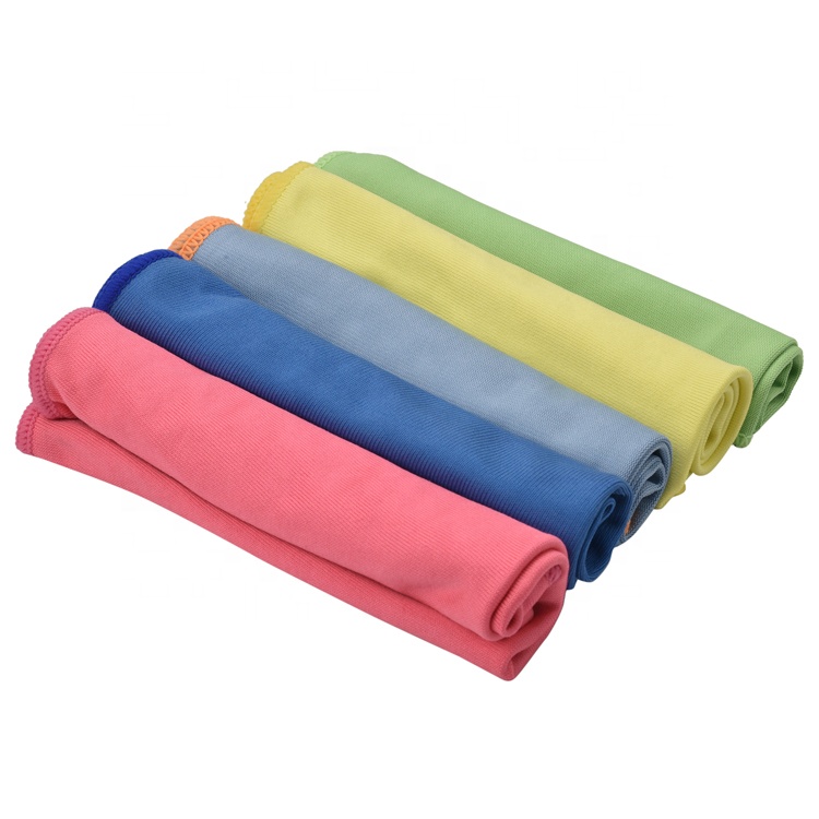 New product 85% polyester 15% polyamide microfiber towel car cleaning microfiber glass fiber cloth