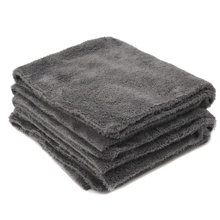 plush edgeless microfiber 400gsm 500gsm car cleaning wash towel