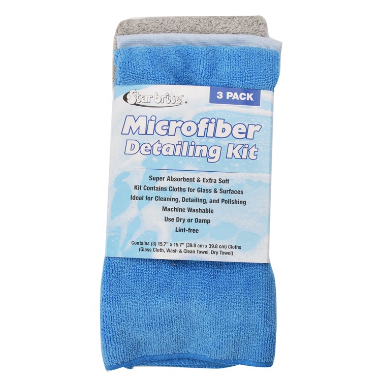 Auto Care microfiber cleaning cloth set polishing microfiber drying towel