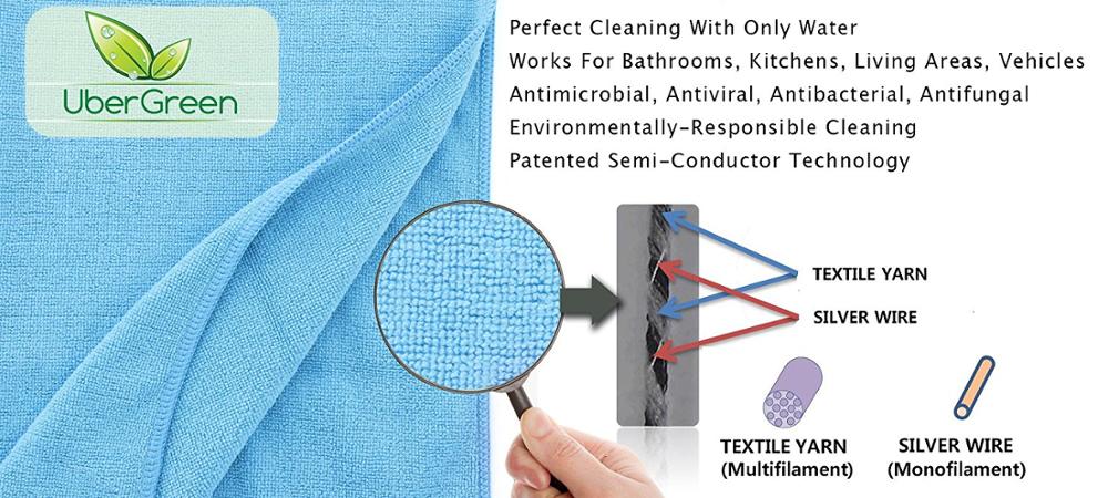 Knitted Terry Microfiber Cloths Cleaning With Microfiber Cloths